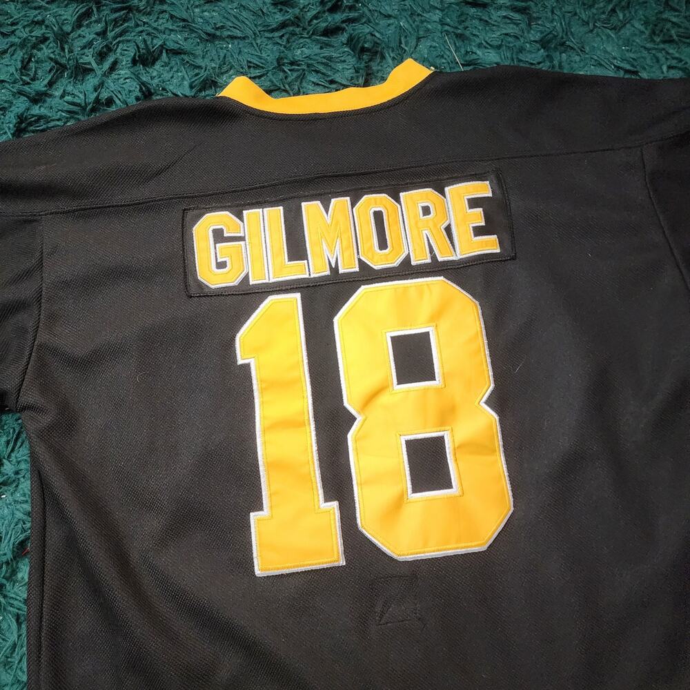 Boston Happy Gilmore 18 Hockey Jersey Black & Gold | Boxy Fit - Picture 6 of 6